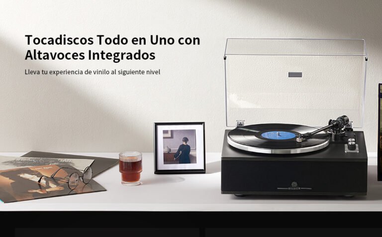 ANGELS HORN Tocadiscos de Vinilo Bluetooth: La Mejor Opción en Amazon para los Amantes del Vinilo