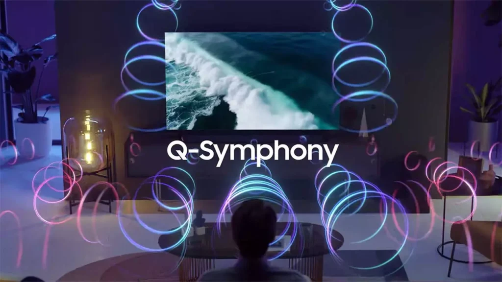 Samsung es la tecnología Q-Symphony.